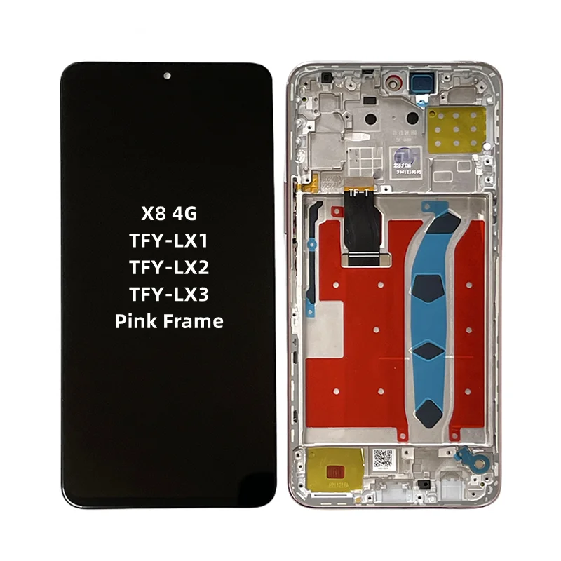 For Huawei Honor X8 4G TFY-LX1 LX2 LX3 LCD Original With frame Mobile Phone Display Touch Screen Digitizer Assembly Replacement