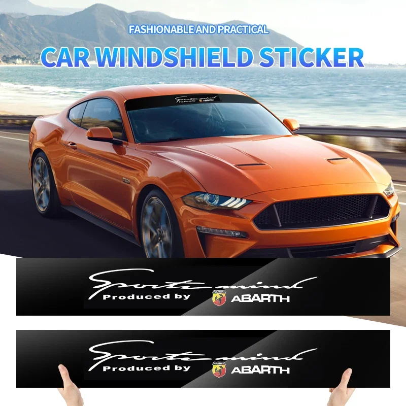 

Car Front Windshield Stickers Front and Rear Decorative Decals Sticker For Abarth Punto 124 125 500 Fiat Viaggio Car Accessory