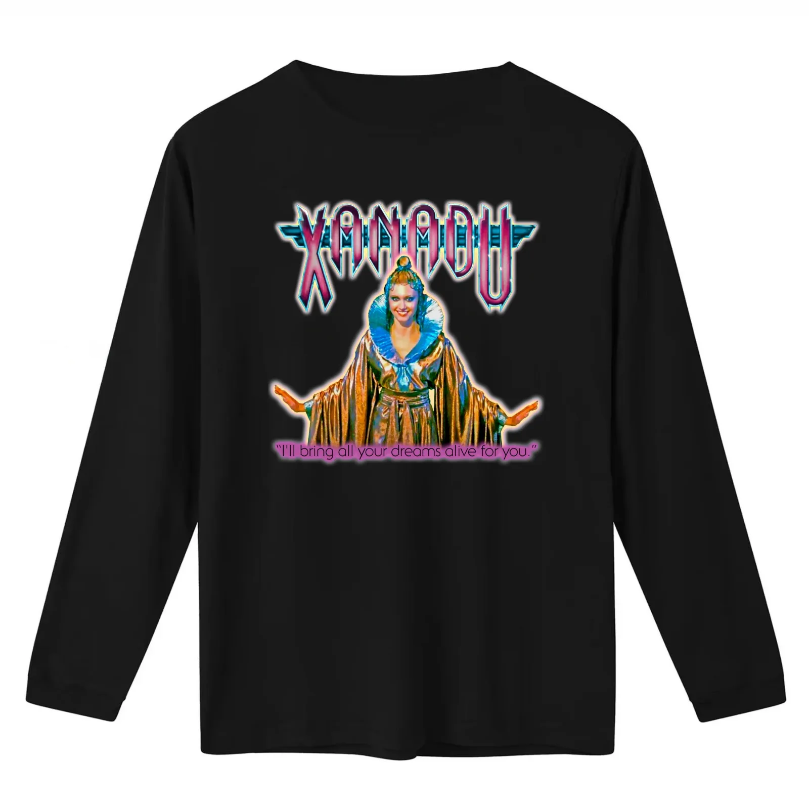XANADU Kira Goddess Dreams T-Shirt Summer Casual Cotton Tee Oversized Streetwear Tops Vintage Graphic Print Unisex Men Women