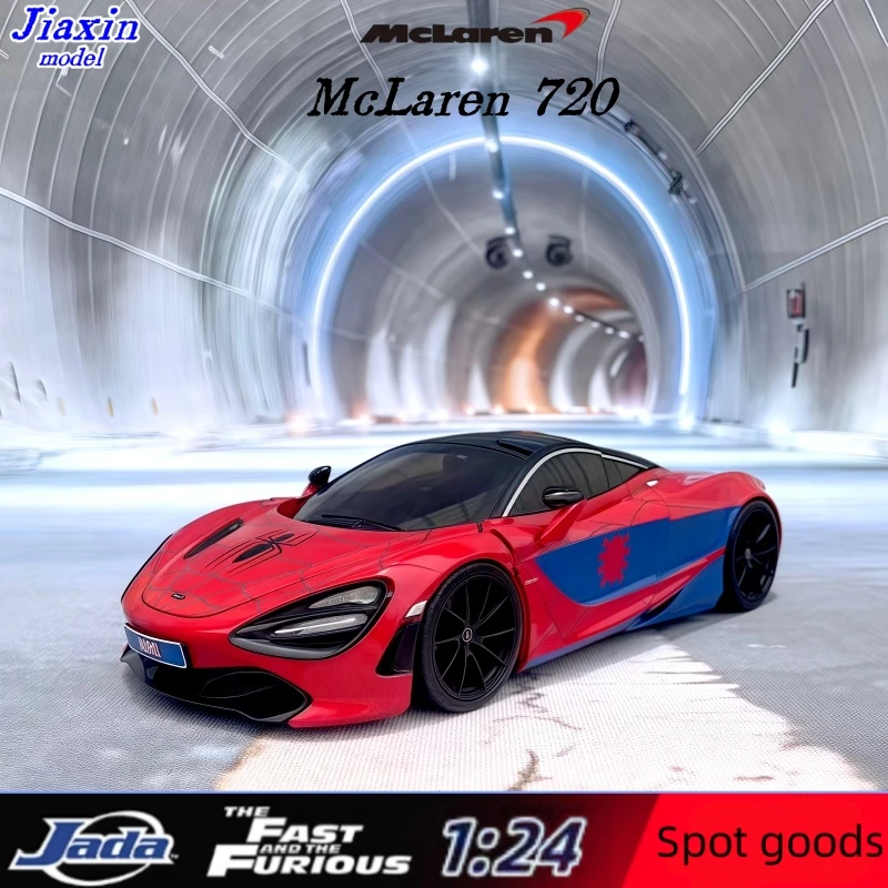 

JADA 1:24 Fast & Furious Special Operation (автомобиль Xiao) McLaren 720, модель автомобиля из сплава, фигурка, подарок ребенку