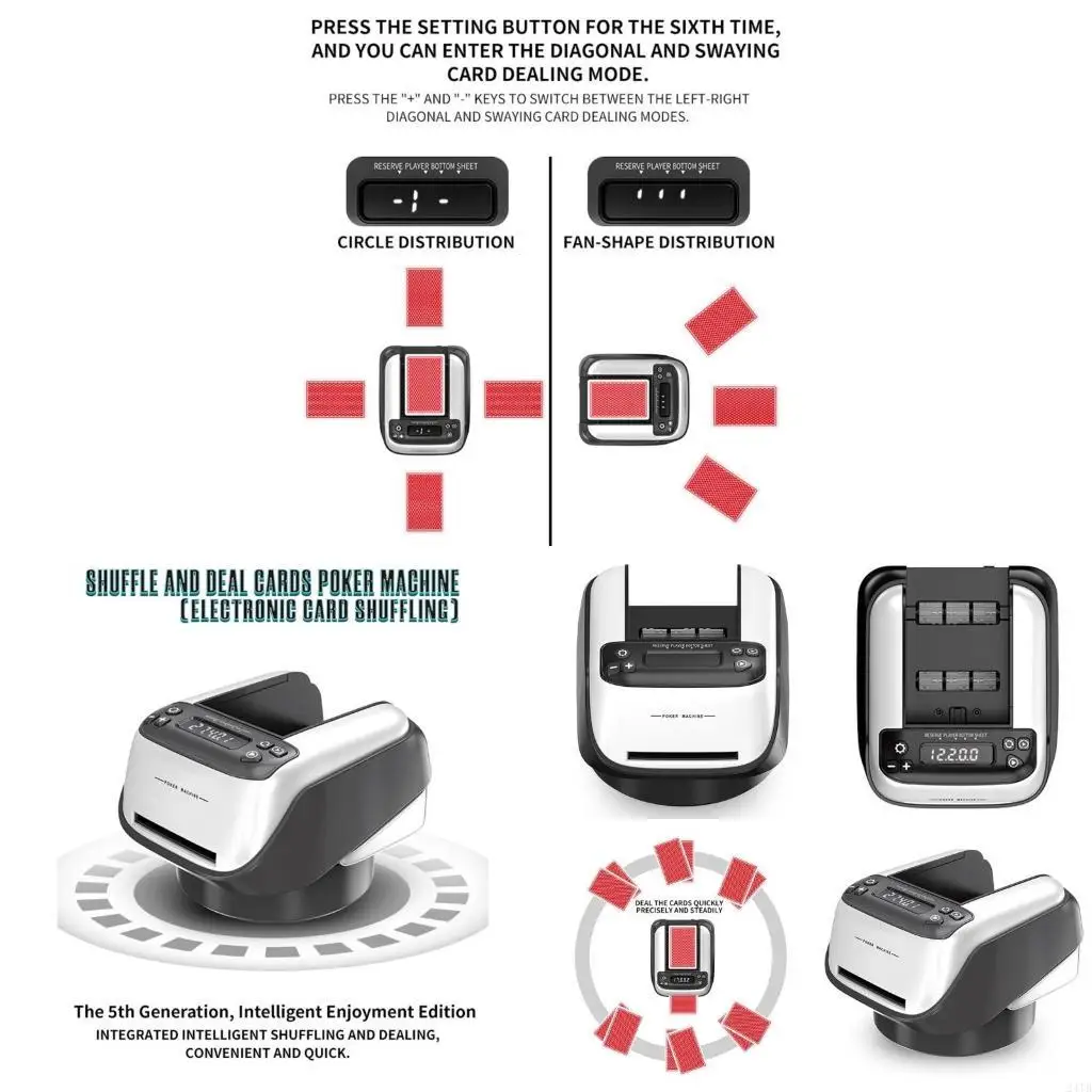 

Automatic Card Shuffling and Dealing Machine Electric Card Shuffler and Dealer