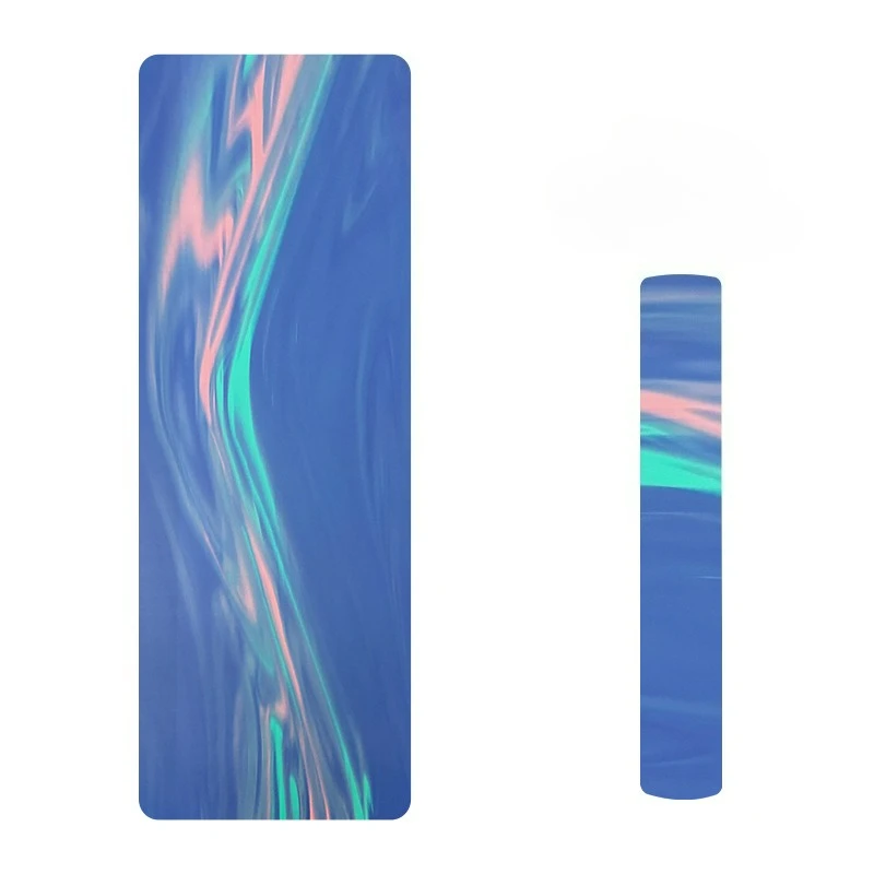 

183 x 68 cm Matte PU + Natural Rubber Textured Yoga Mat, Non-slip and Durable, Suitable for Home Use and Studio Practice