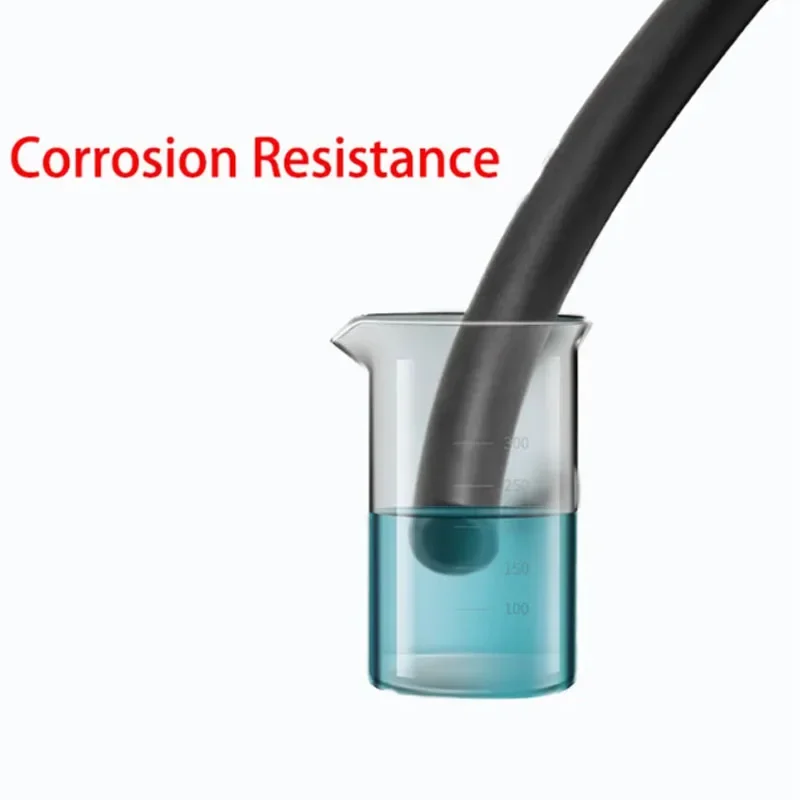 Black Fluororubber FKM Viton Oil Hose Tube Tubing Pipe Acid alkali high temperature corrosion resistance  ID 2~16mm