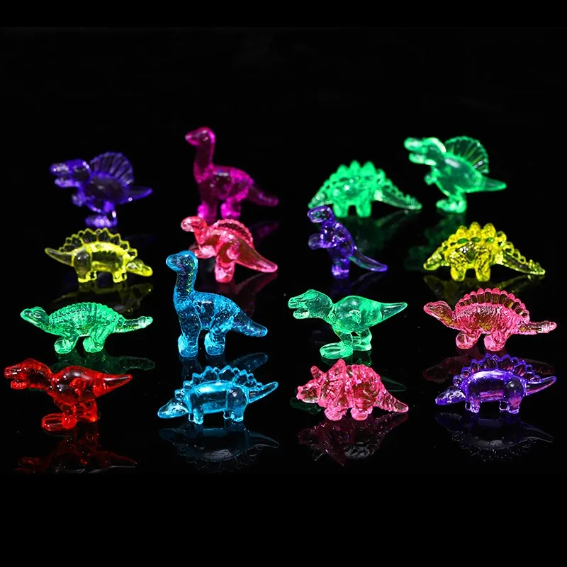 Children's dinosaur gem toy acrylic diamond seven color imitation crystal gemstone