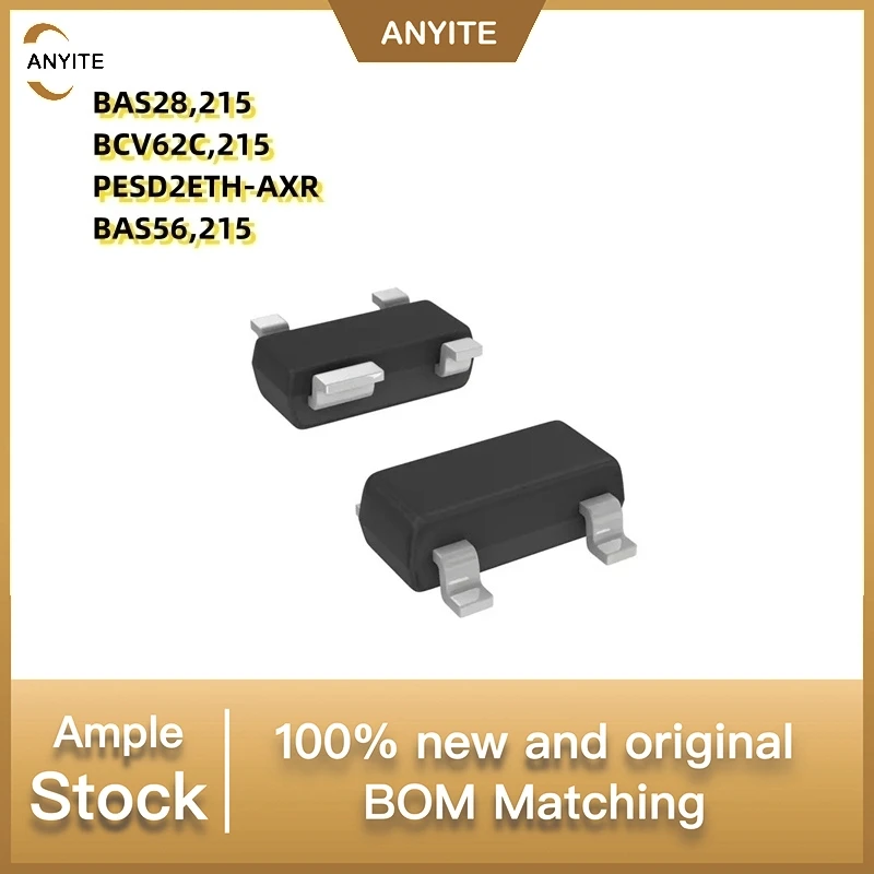 New 50PCS/lot   BAS28,215 BAS28   BCV62C,215 CV62C   PESD2ETH-AXR PESD2  BAS56,215 BAS56  SOT-143