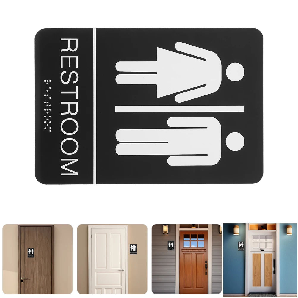 

Restroom Sign Acrylic Plaque Restaurant Decor Ada Bathroom All Gender Decorate Office