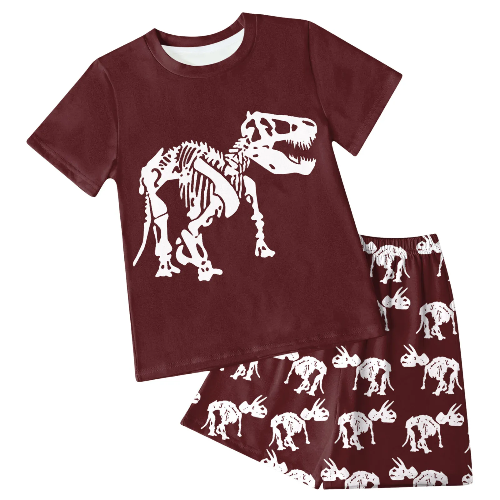 

Pants Sets Newborns Boys Dinosaur Print T Shirt And Shorts Sets Outfits Casual Wear And Sport Jogging Suit Outfits Girls Apparel