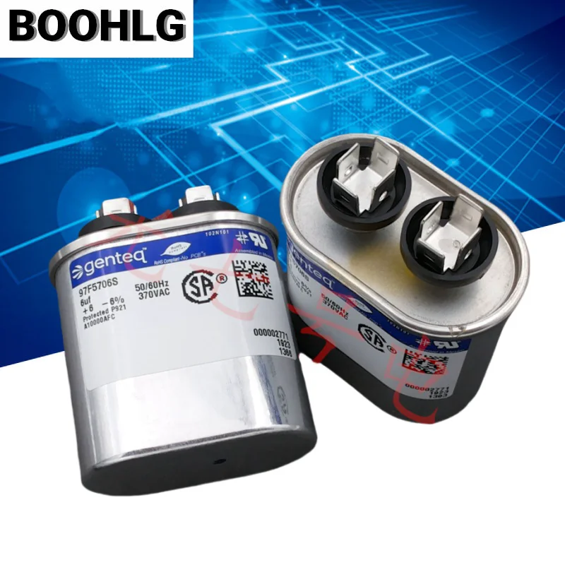 1 個 6uF 370VAC ジェンテックスターター コンデンサ 97F5706S キャプコン GE