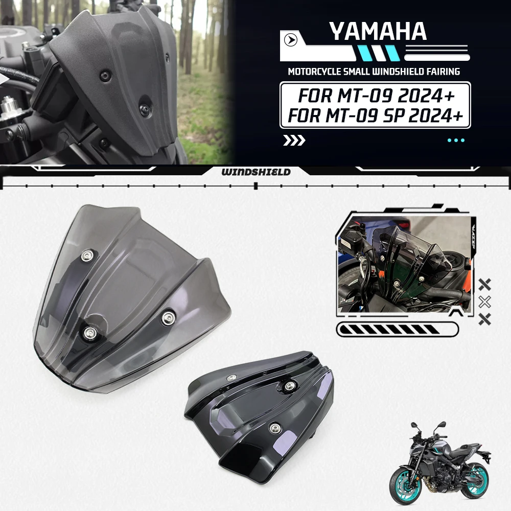 

Для YAMAHA MT-09 MT09 MT 09 SP 2024 2025 аксессуары для мотоциклов спортивный туризм ветровое стекло козырек дефлектор