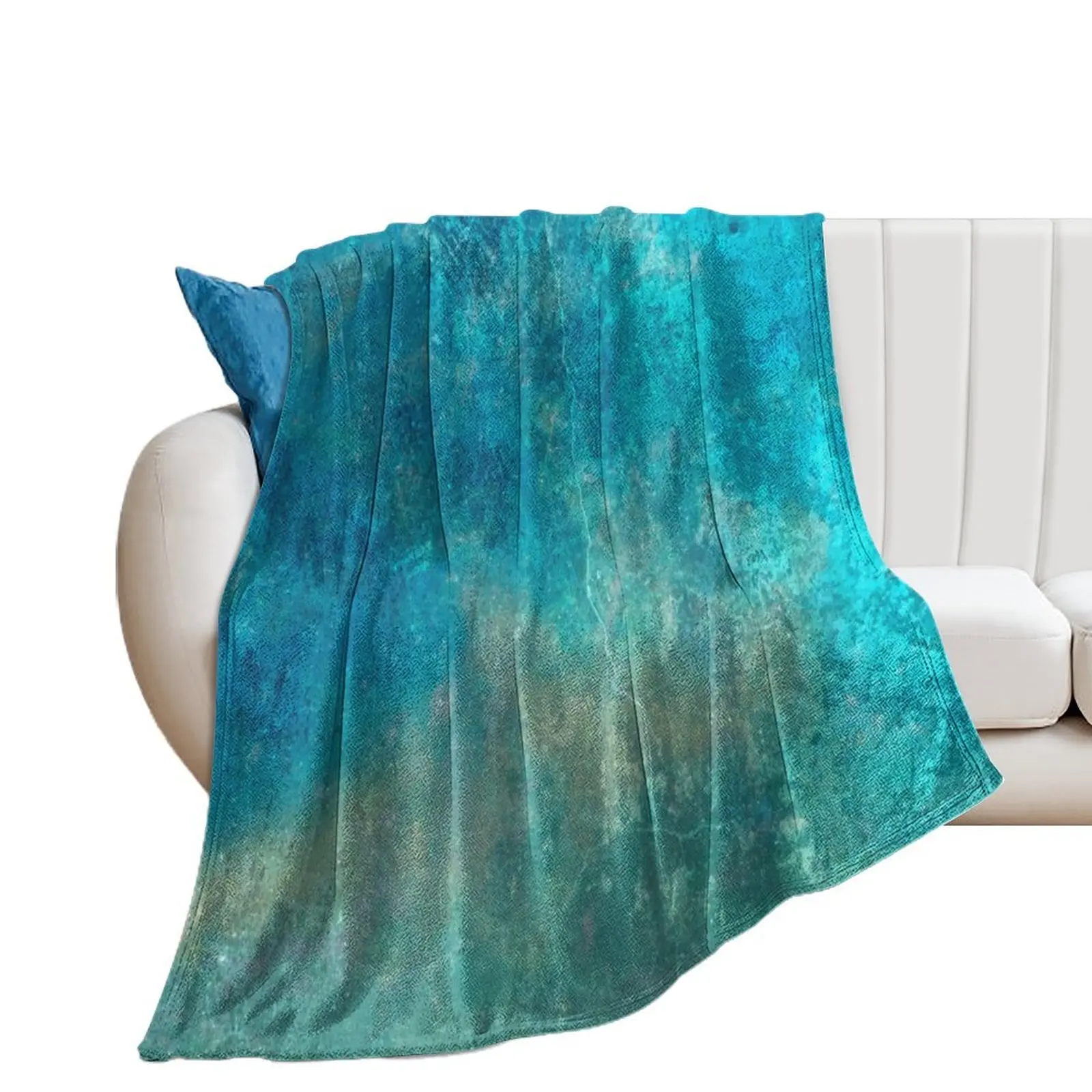 

blue ocean waves Throw Blanket Decorative Sofa Loose Blankets