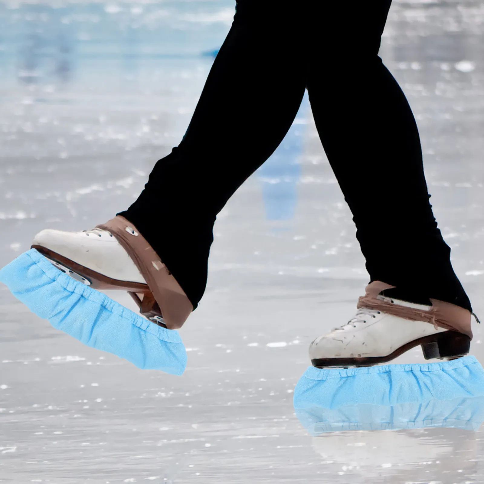 

1 Pair Adjustable Skate Guards Wear-Resistant Protective Covers for Ice Hockey Figure Skating Blades Prevent Chipping and Damage