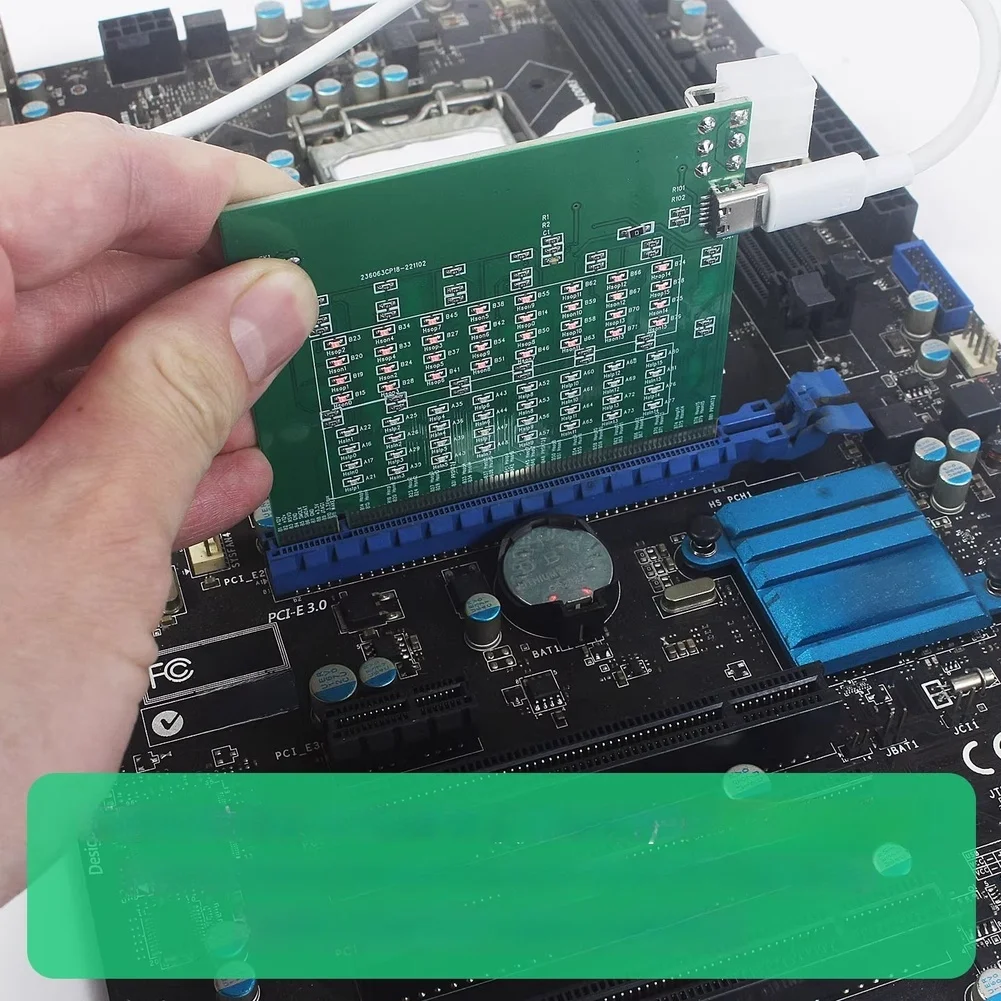 /PCI /E /16X Slot Tester Card With LED Indicators And Type C Power For Desktop Motherboard Graphics Repair Diagnostic Tool