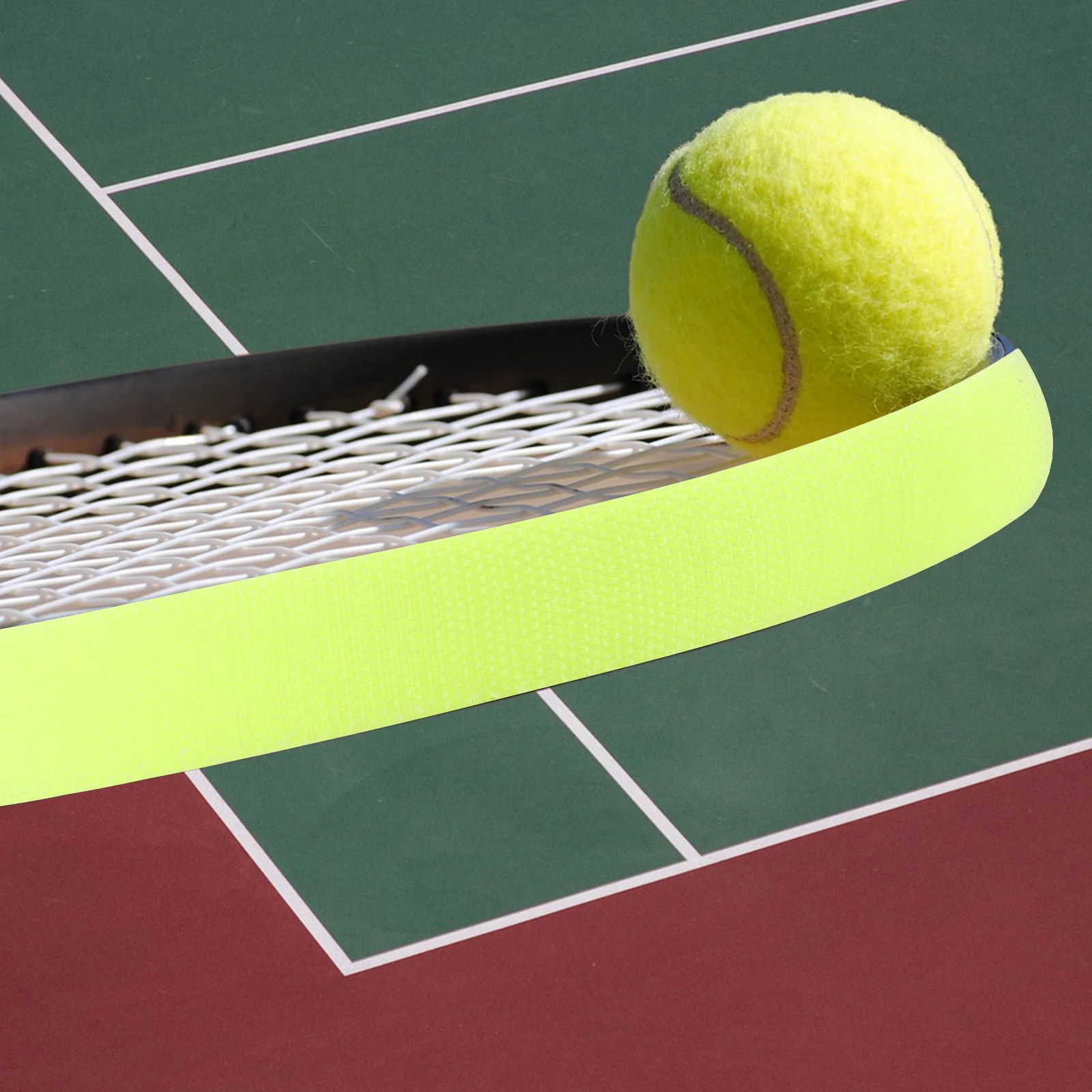 

3Pcs Racket Edge Protector Tape Fluorescent Tennis Ball Retriever Retriver Tape Racket Frame Outdoor Pickup Tennis Retriever