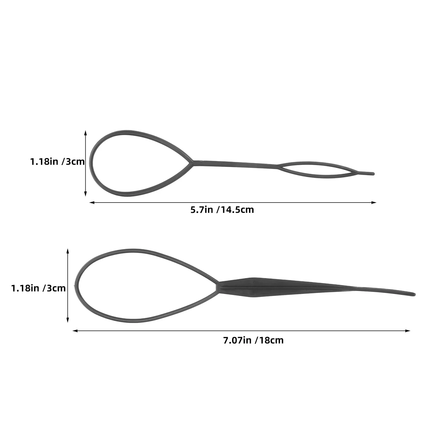100Pcs French Braid Tool for Women Hair Pull Through Loop Tools Ponytail Maker Hair Styling Accessories Secure Hold Portable
