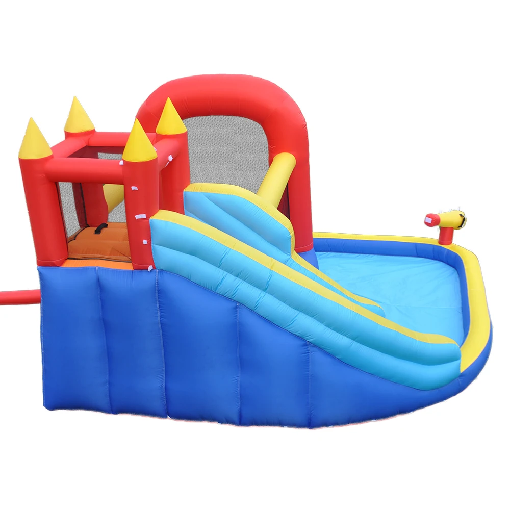 

Oxford Cloth Inflatable Castle Bounce House Toy with Slide for Kids' Play