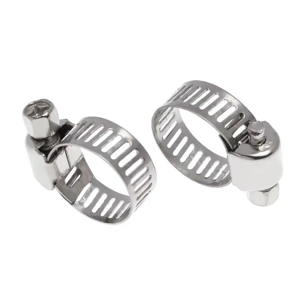 304 Stainless Steel Stainless Steel Hose Clamp Hoop Type Multi Size Pipe Clamp Hoop Adjustable Adjustable Pipe Clamp Pipe Fixing