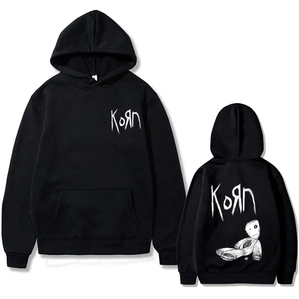 

Rock Band Korn Issues Graphic Print Hoodie Men Women Gothic Vintage Oversized Tracksuit Men's Alternative Nu Metal Music Hoodies