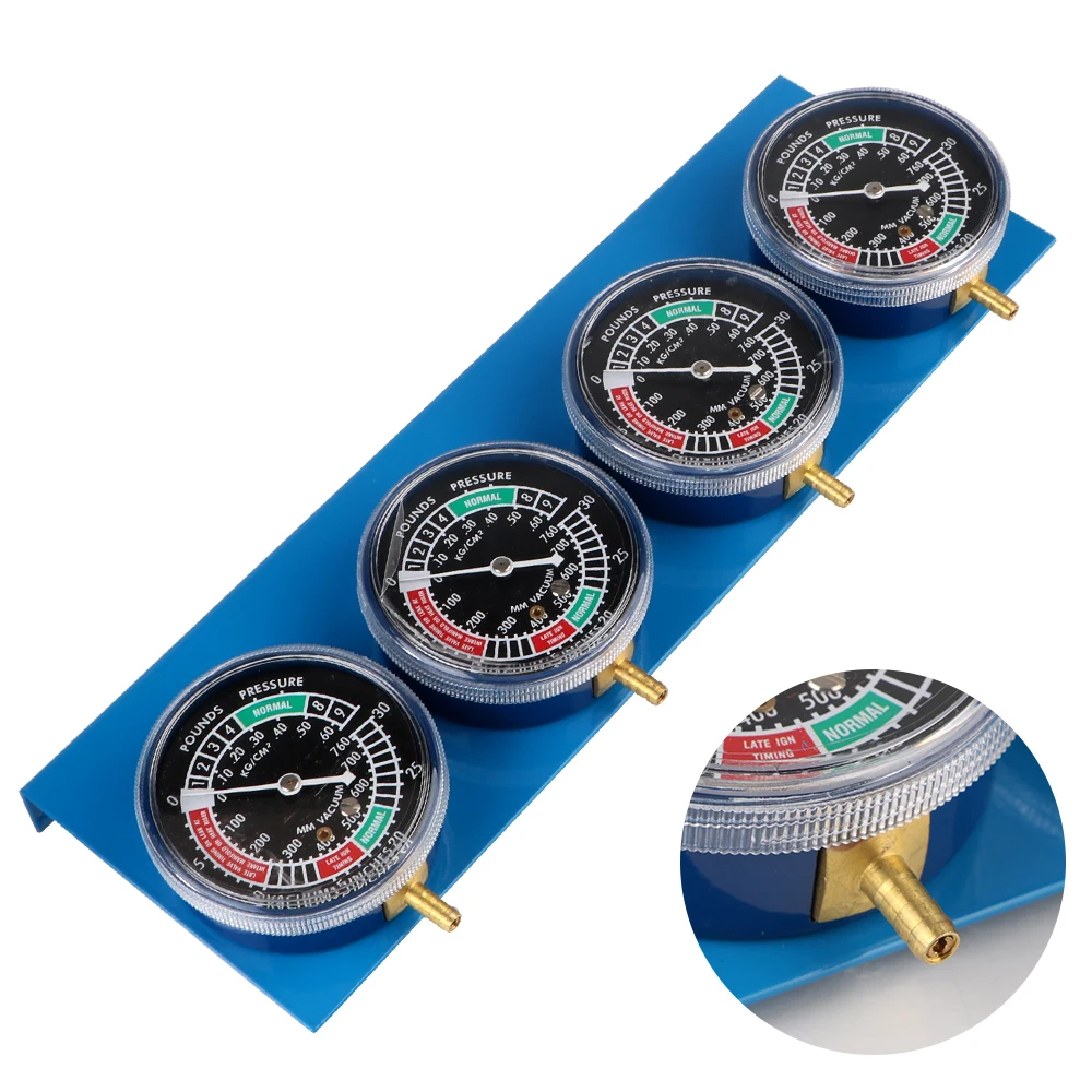 Motorcycle Fuel Carburetor Synchronizer For 4 Cylinder Engines Machines with Hose Synchronizer Tool Vacuum Balancer Gauge
