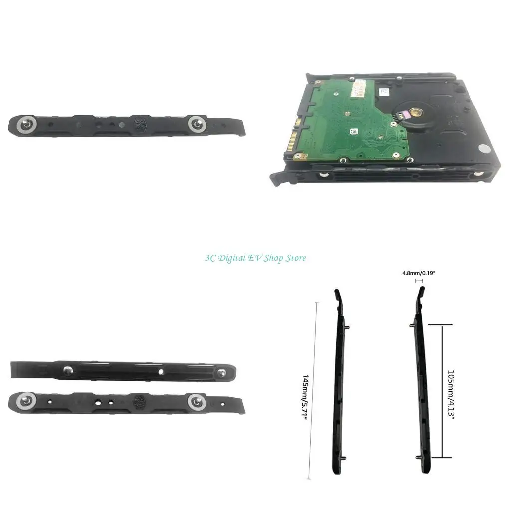 E74D Desktop Hard Disk Bracket Optical Drive Bit Bracket Hard Disk Bracket for Cooler for Masters Series Chassis 2 Pieces