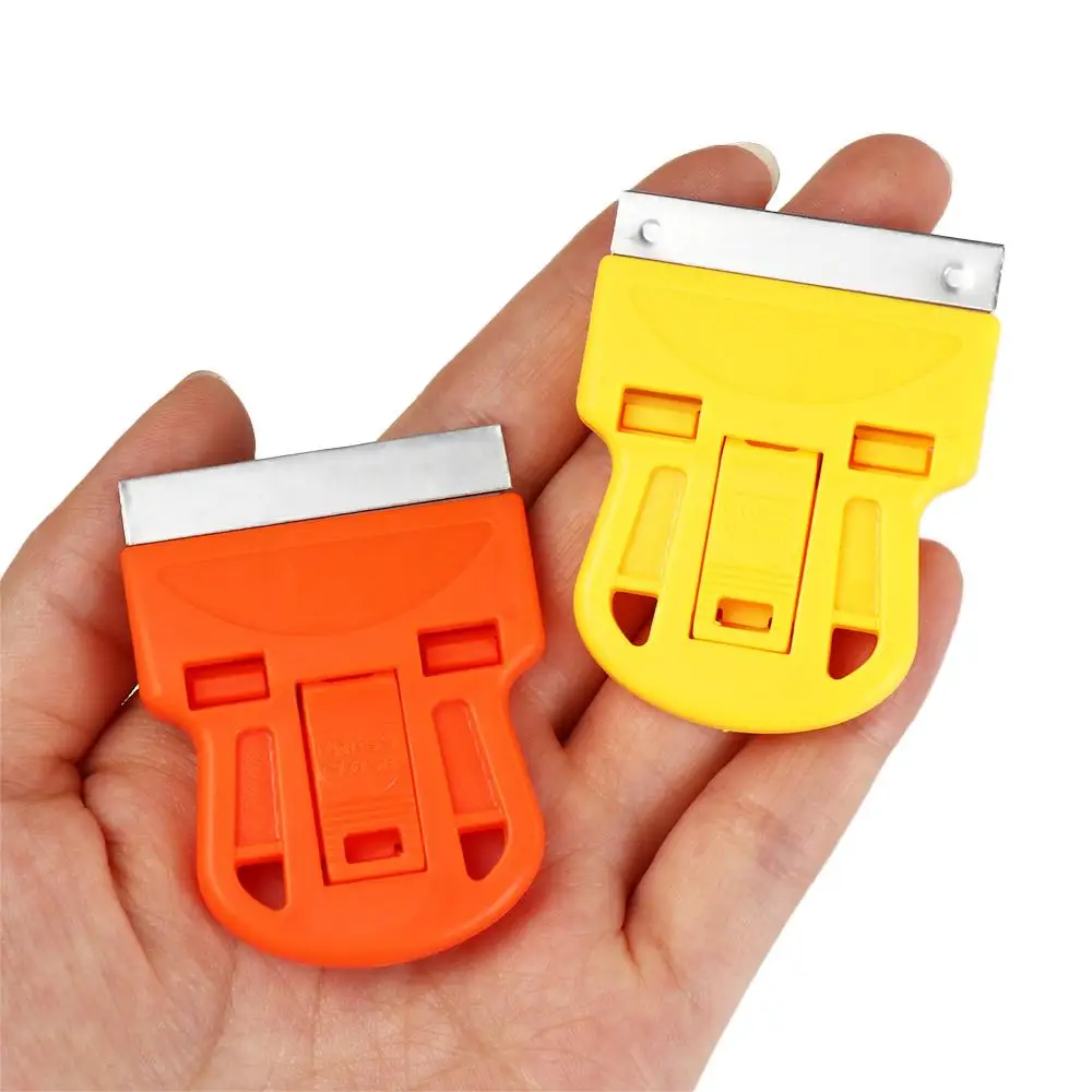 Plastic Scraper Mini One-Sided With Blade Squeegee Steel Blade Cleaner For Cars