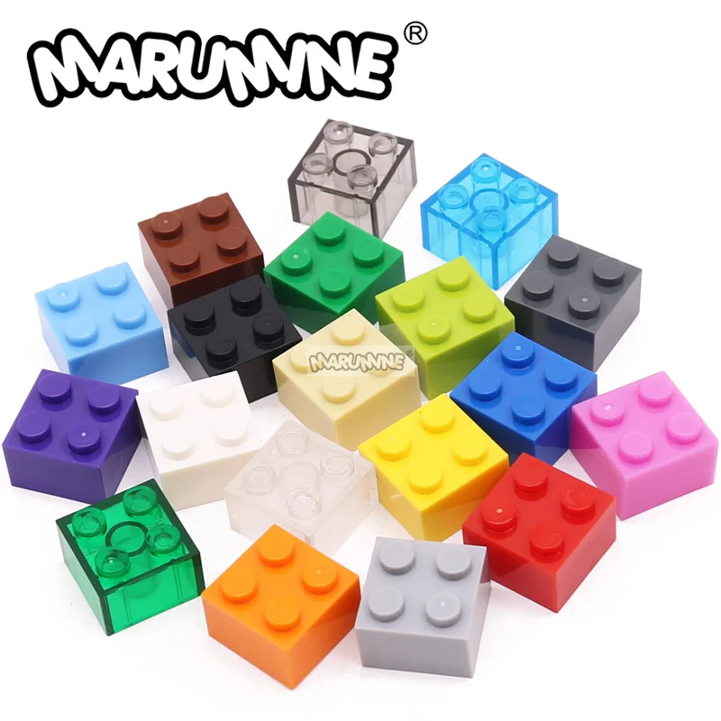 

Marumine 2x2 Brick Cube Parts Toys 3003 50PCS Tower Building Blocks MOC Classic Bricks Set DIY Toys for Kids Children Playing