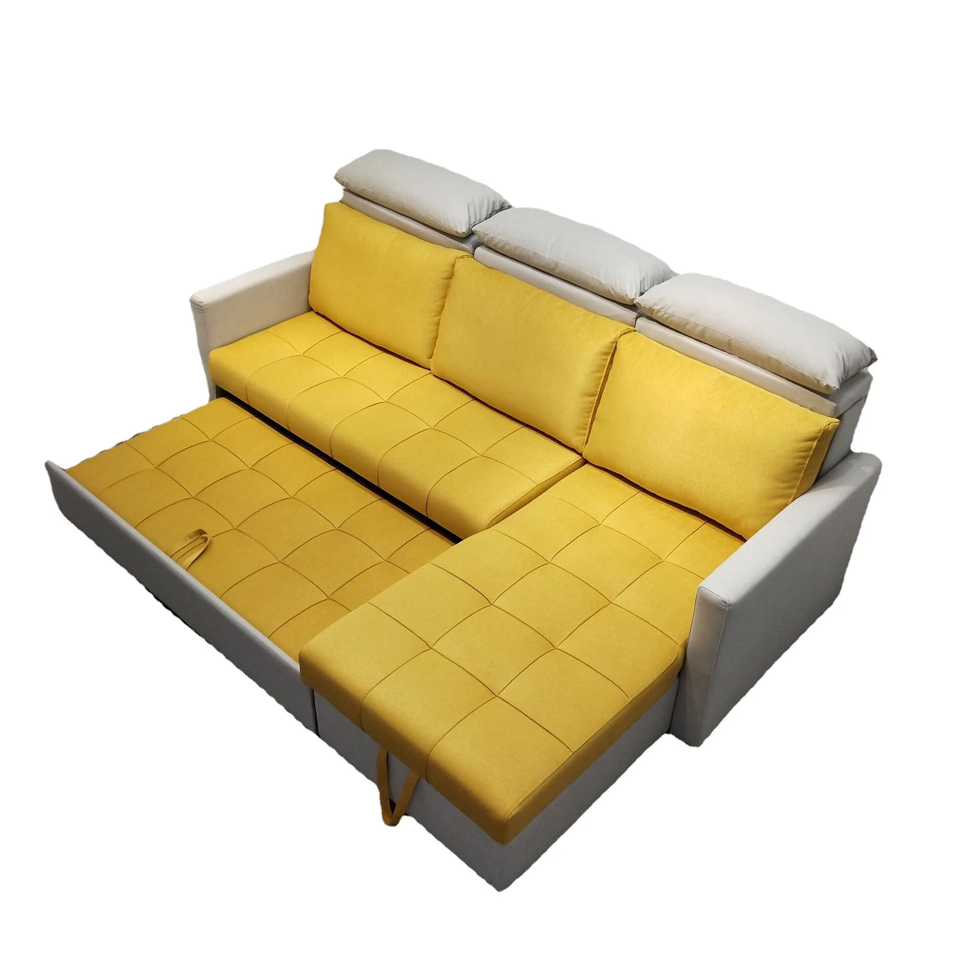 

Sofa bed dual-purpose multi-functional living room push-pull foldable small apartment storage technology cloth corner