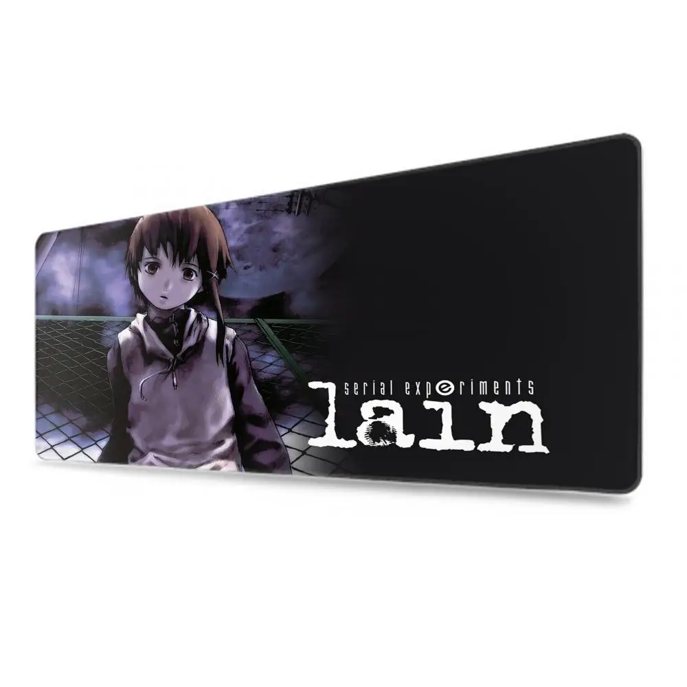 Anime Mouse Pad esperimenti seriali Lain Computer Desk Mat Mouse Mats Gamer Keyboard Mousepad Deskmat Cabinet accessori da gioco