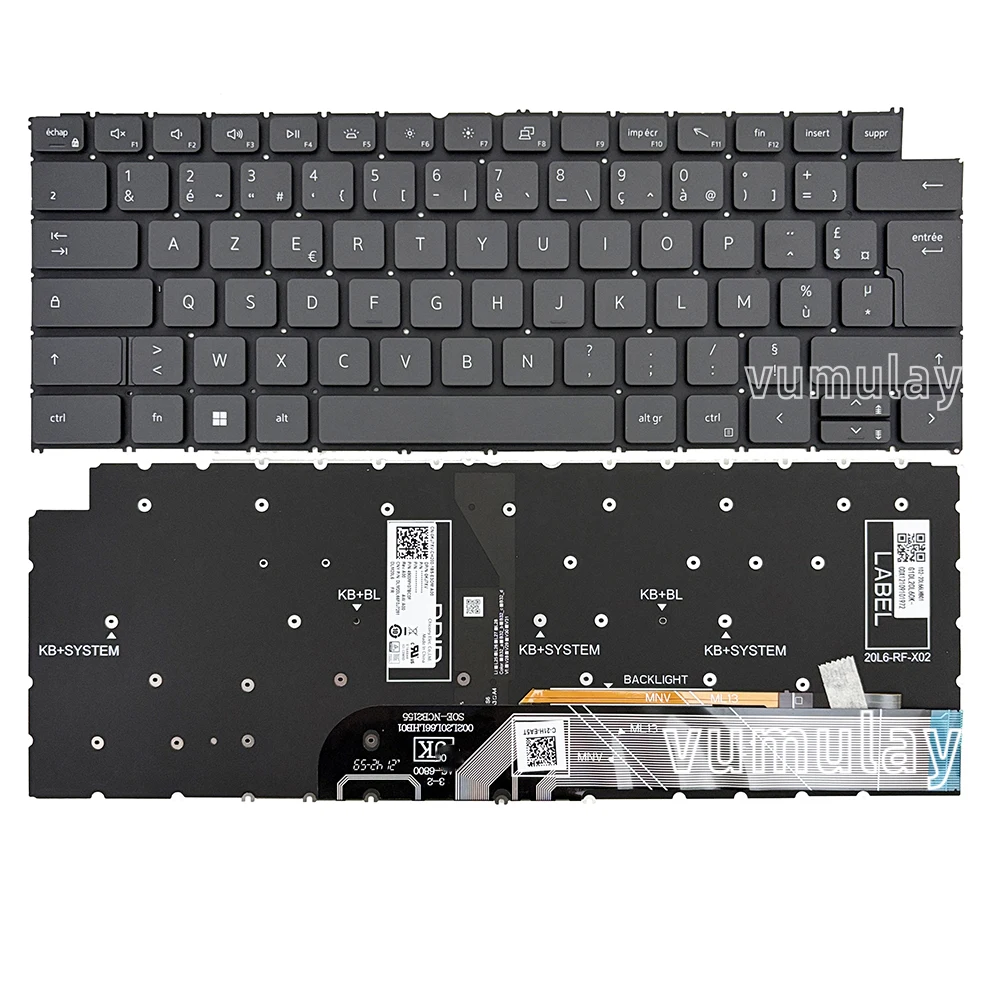 Teclado Retroiluminado Francés para DELL Inspiron 7420 7425 7430 7435 7620 7625 7630 5620 5625 5630 5635 5410 5415 5418 5420 5425 Latitude 3320 P146G 3330 P158G 3420 P145G P143G P157G P161G P147G P117F P119F P156G