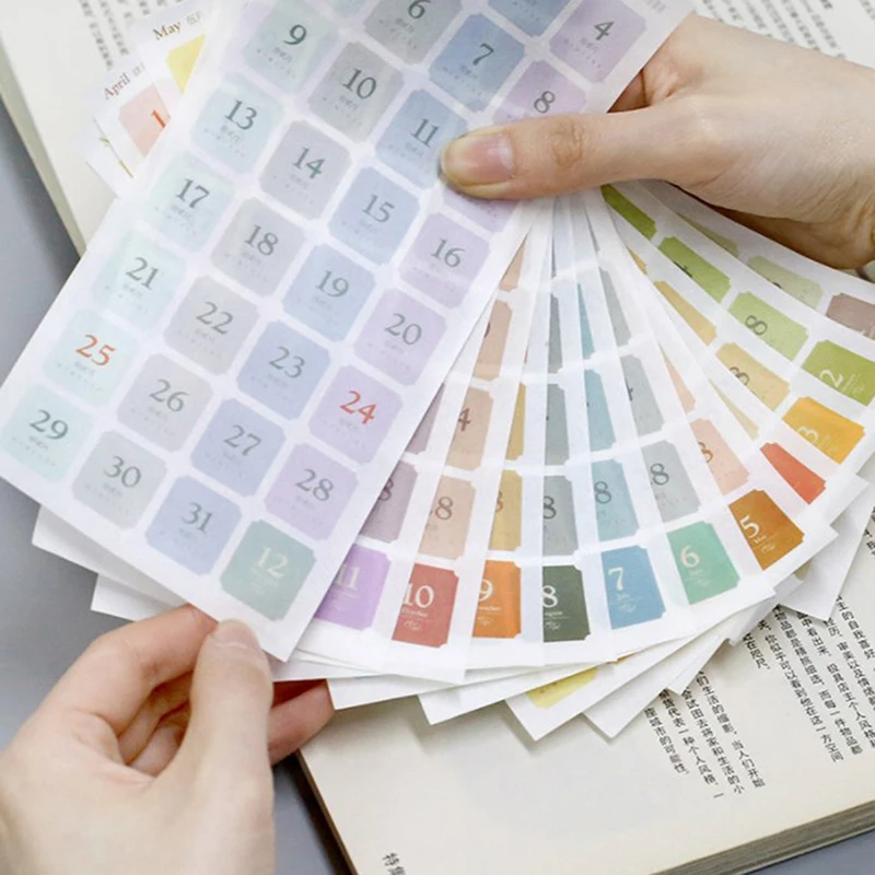 365 Days Date Stickers 2022 for Dairy Journal Agenda Planner Scrapbooking Label