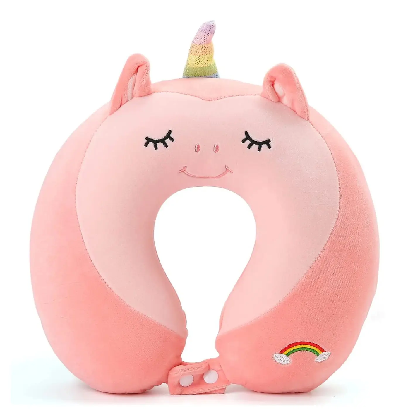 

Unicorn Memory Foam Soft Travel Neck Pillows for Trip Travel Essentials Airplane Car Seat Train Traveling Cute Child and Adult