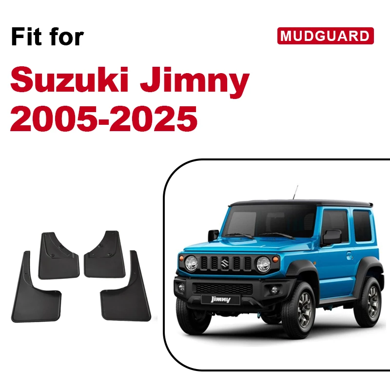 

Vehicle-Specific Mud Flaps for Suzuki Jimny 2005-2025 Custom-Fit Mudguards Guards - Heavy-Duty and Quick to Instair