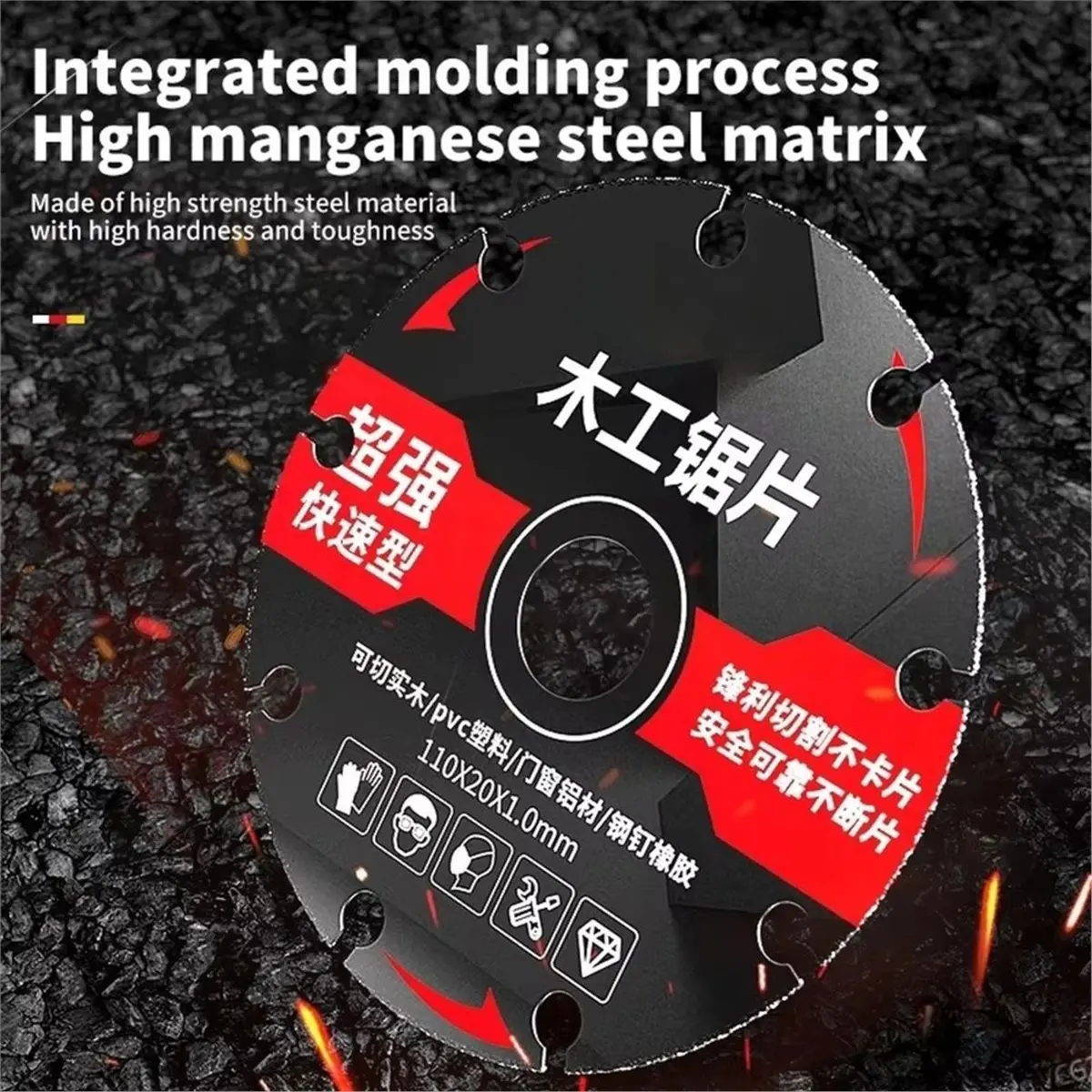 Woodworking Circular Saw Blade Carbide Cutting Multipurpose Disc for Wood Iron Metal Angle Grinder Accessories