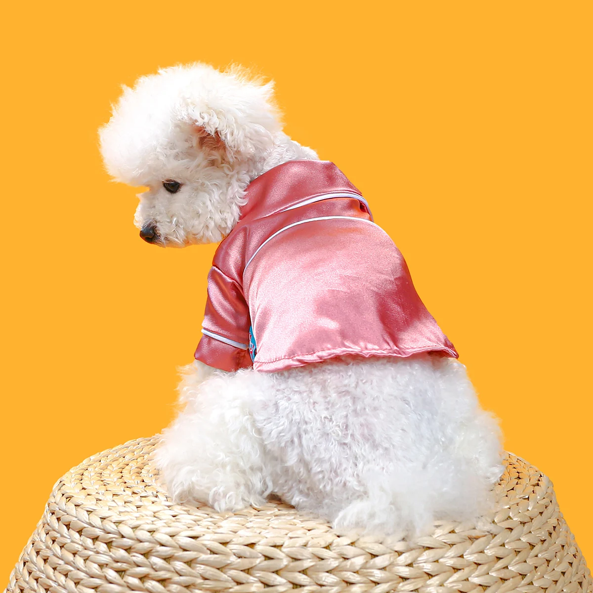 1PC Pet Clothing Cat Spring/Summer French Fragrant Vibrant Pajamas Pink Suitable for Small and Medium Dogs