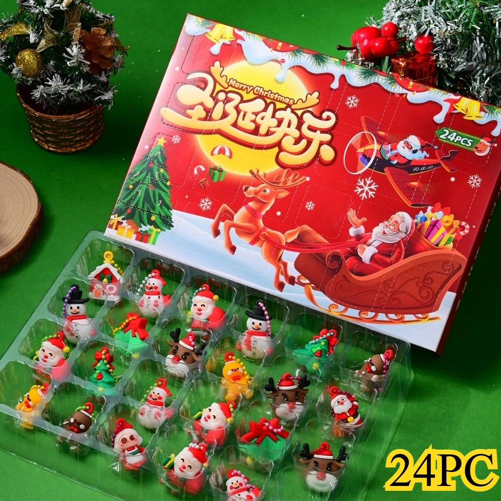 

Christmas Advent Calendar Presents Gift Treasure Hunt Box Decorations 2025 Gifts Figurine Things for Diy Christmas Calendar Gift