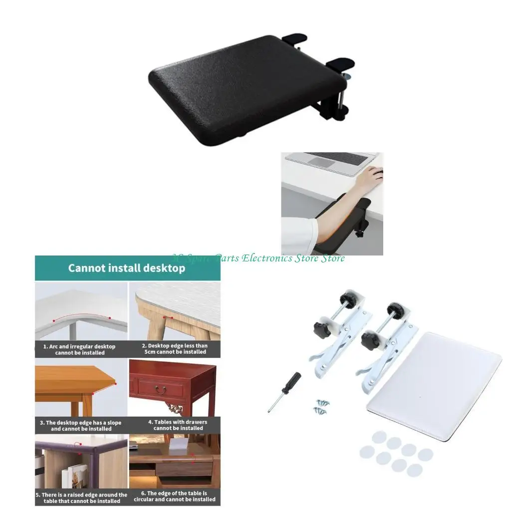 

SZ Mouse Pad Attachable Board Armrest Pad Desk Computer Table Support Mouse Arm Wrist Rest Desktop Extension Hand Shoulder