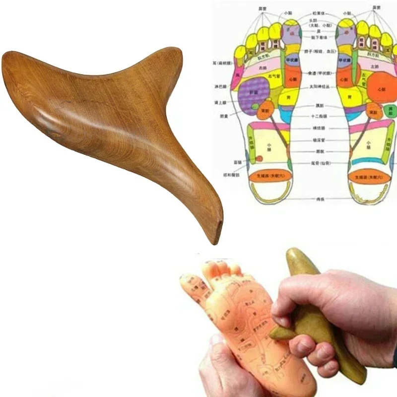 Wood Trigger Point Massage Gua Sha Tools Professional Lymphatic Drainage Tool Wood Therapy Massage Tools for Back Neck Leg Hand