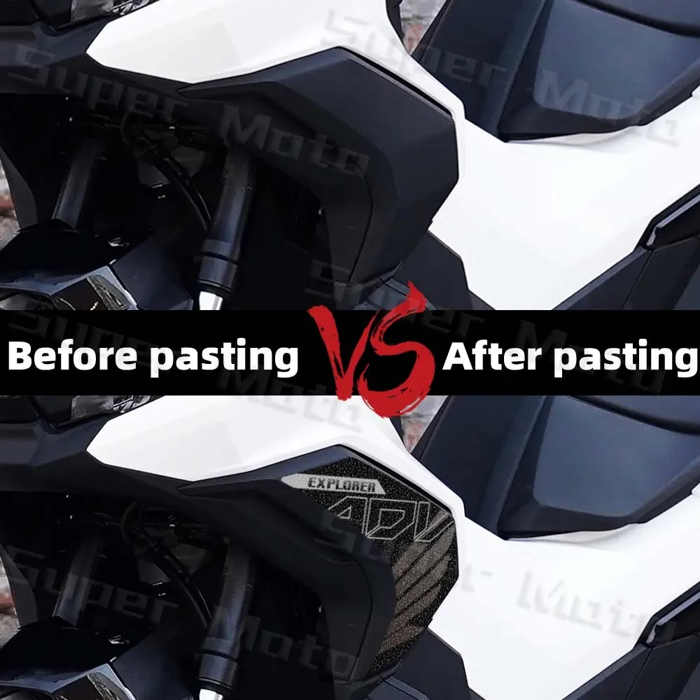 ADV350 ため adv 350 2025 オートバイ厚いつや消しサイドステッカー保護 ADV 350 防水アンチスクラッチデカールアクセサリー