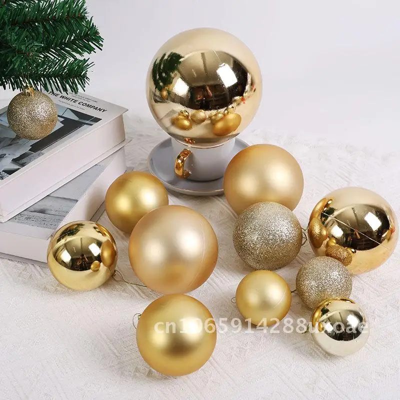 

Christmas Ball Christmas Tree Decorations Christmas Pendant Colorful Plating Ball Hanging Ball Christmas Decoration