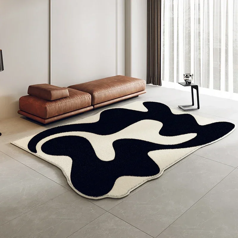 Modern Irregular Decorative Living Room Carpet French Style Bedroom Bedside Plush Mats Cloakroom Anti-slip Rugs Ковер Tapis 러그