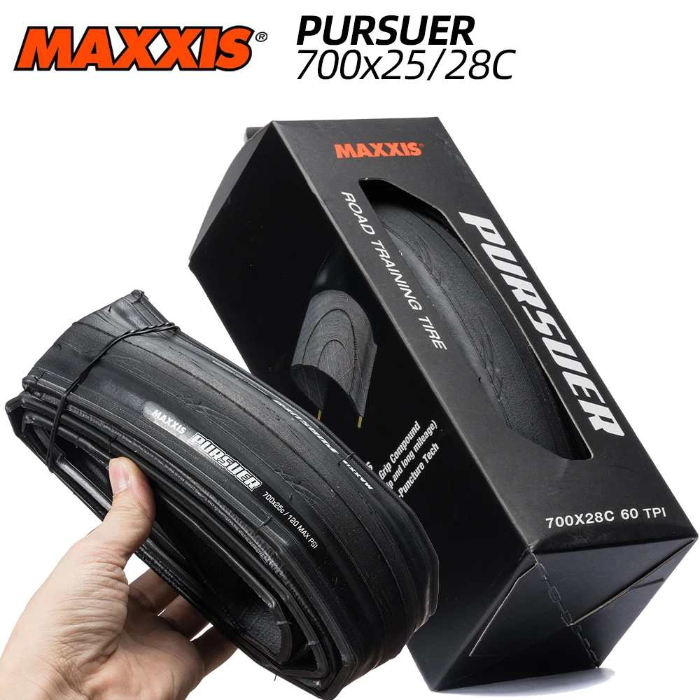 700C MAXXIS PURSUER ROAD BICYCLE TIRE OF TRAINING TIRE TYRE CLINCHER 700X25 700X28 700X25C 700X28C FOLDABLE TYRE