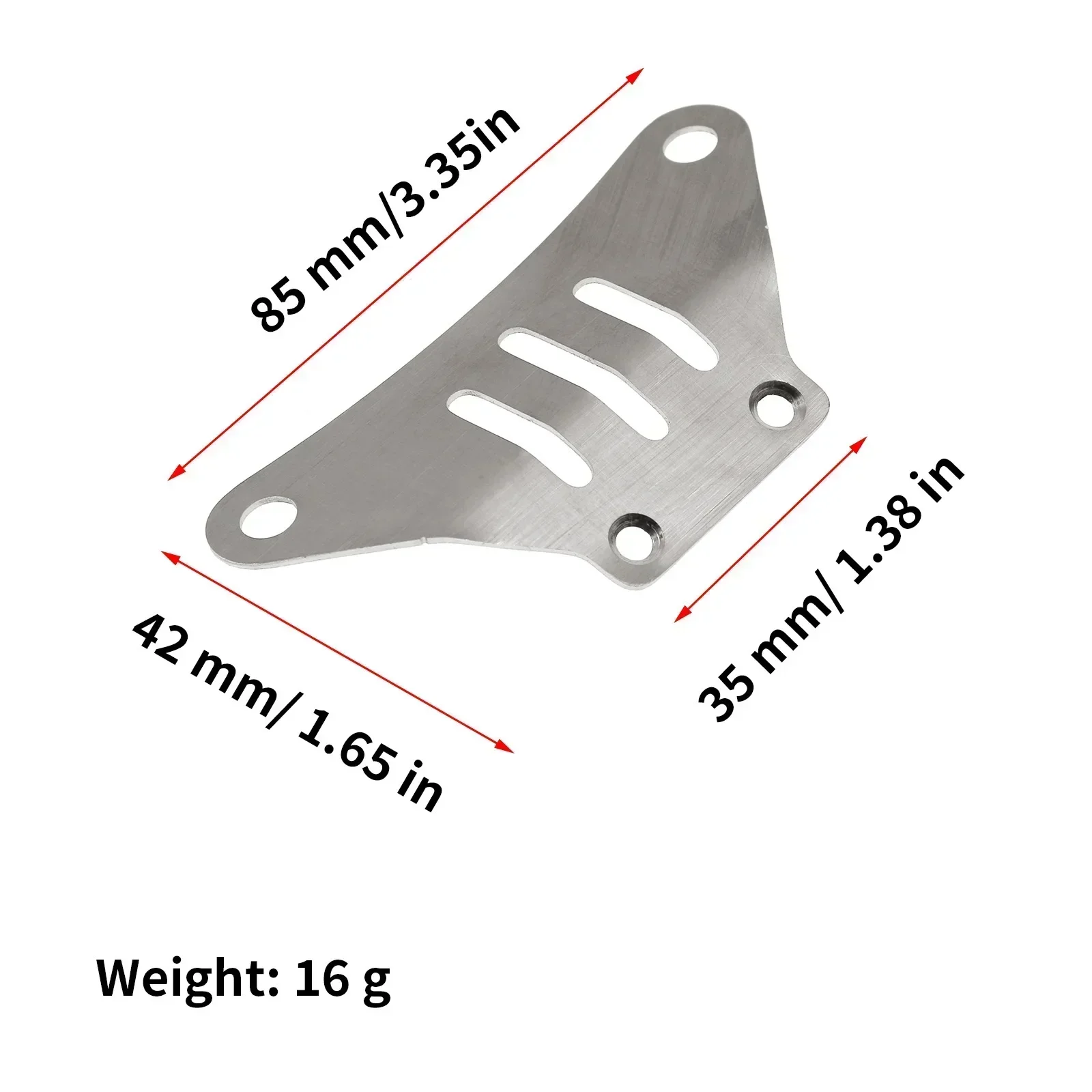 TAMIYA TT02 Rvs Chassis Armor Voor Achter Bescherming Anti-slip Plaat Voor 1/10 RC Auto Tmiya TT-02