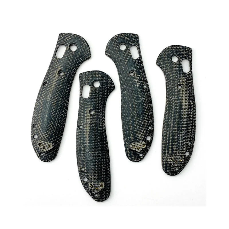 Tactical Patch Micarta Grip with Screw, Folding Tool Shell, For Benchmade Griptilian 551 550, A Pair