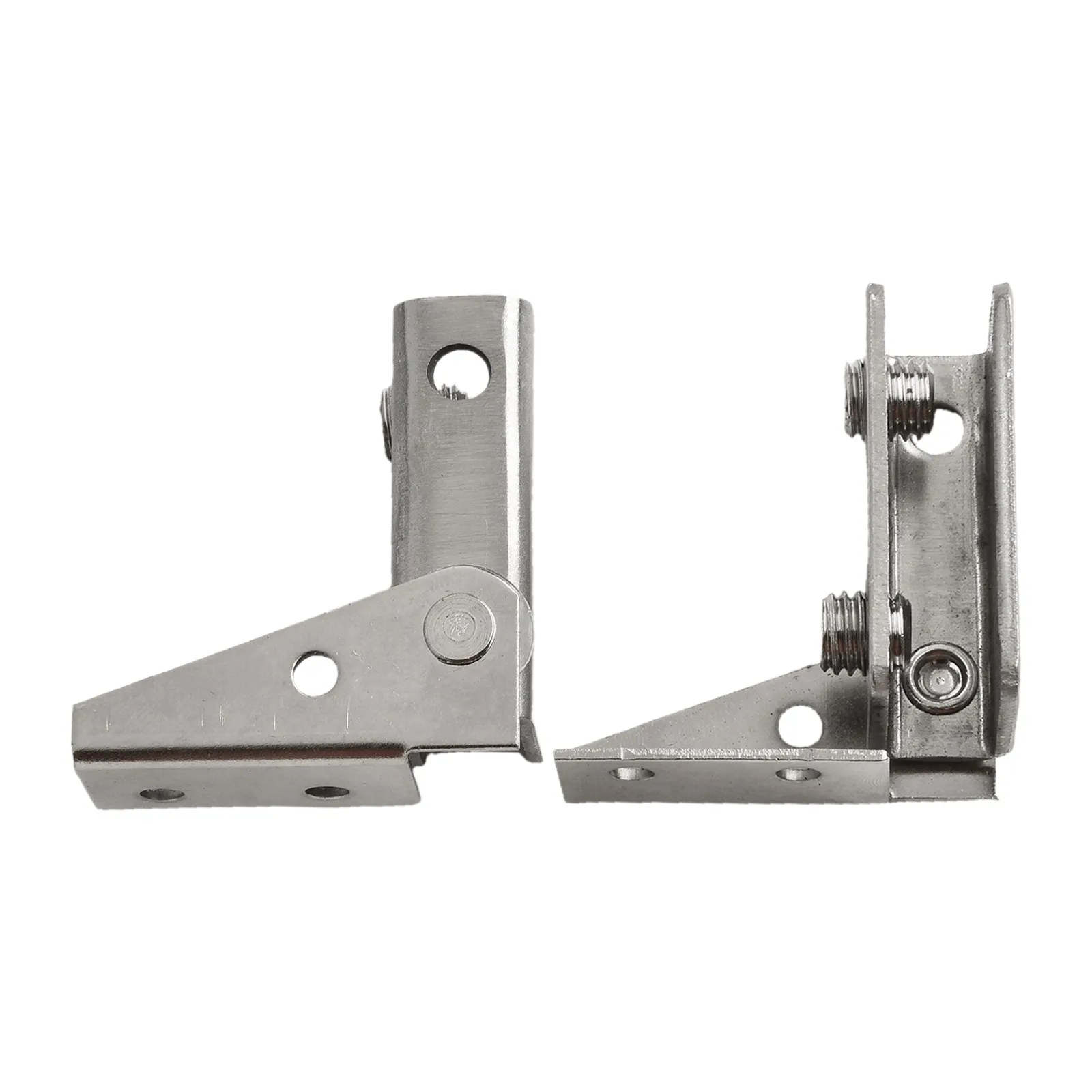 Practical High Quality New Glass Hinges Clips Magnetic For Bathroom Stainless Steel 2pcs 43.5x40mm Kitchen Shelves Replacement