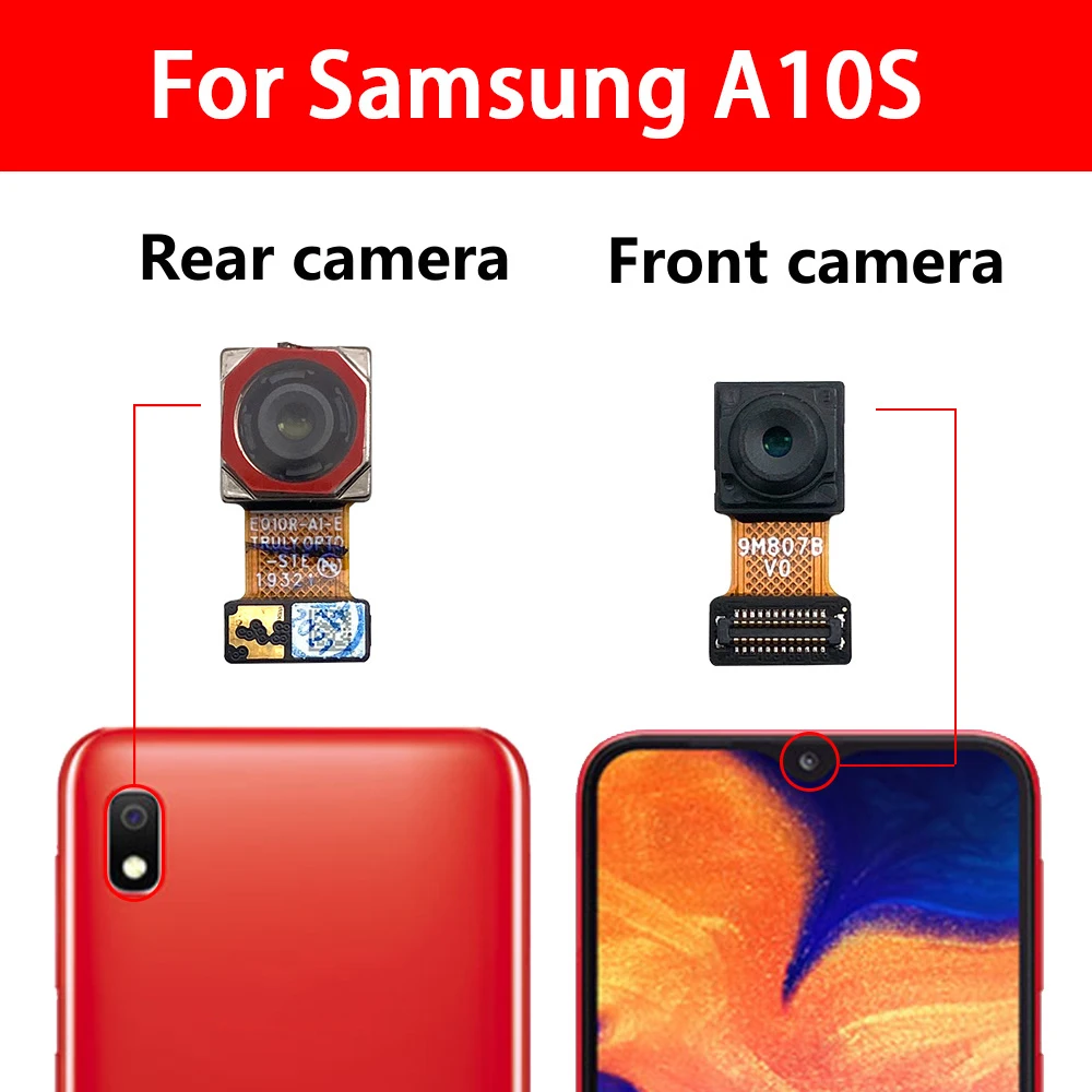 NEW Tested Back Big Main Camera Module And Front Small Camera Module Flex Cable For Samsung A10S A20S A30S A50S A70s A20E