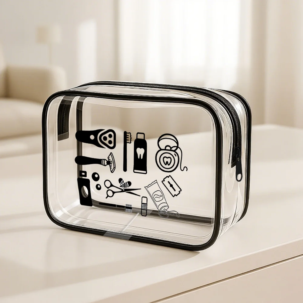 2026 New Clear Toiletry Bag for Women - Travel Makeup Organizer for Gym, Beach & Weekend Perfect Gift for Girlfriend