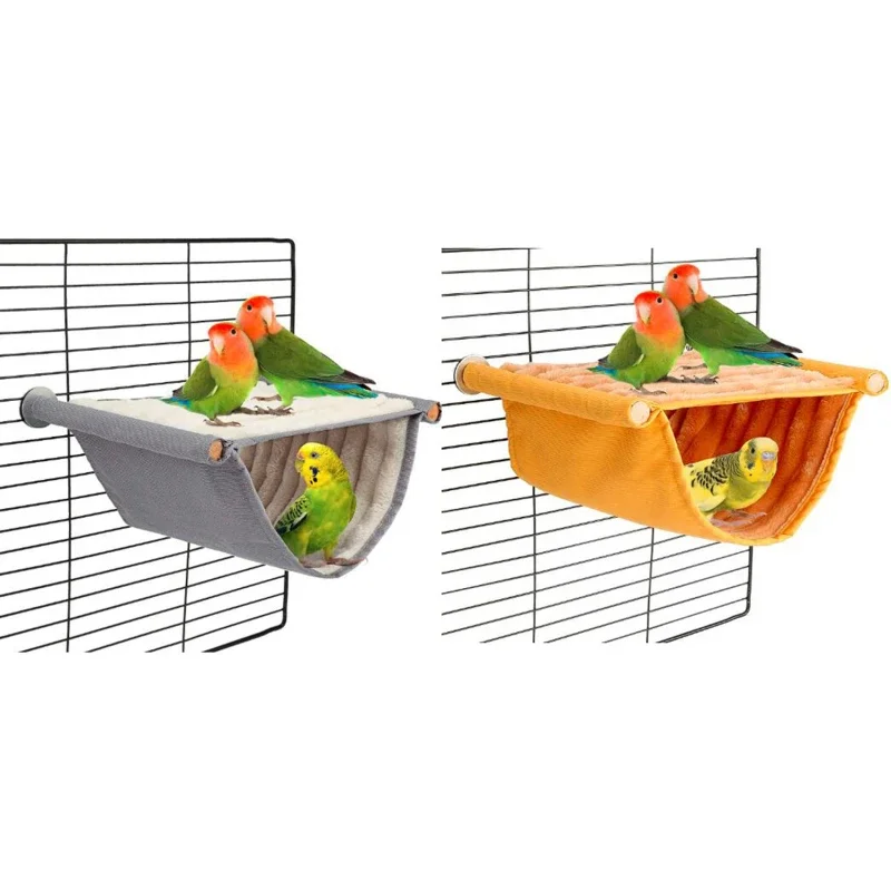 Papagei Haustier Hamster Nest warme Hängematte abnehmbare und wasch bare Hängematte Fensterbank mehrfarbig hängende Katze Wiege Vogelhaus Käfig