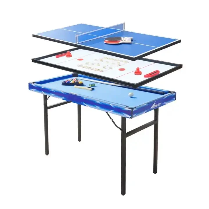 

Многофункциональный игровой стол-трансформер: набор для бильярда, хоккея, тенниса и шаффлборда