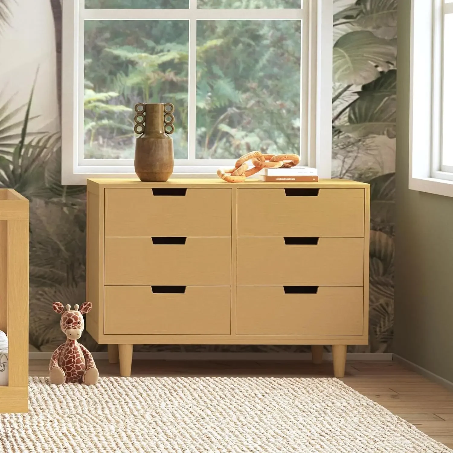 Davinci Marley 6-Drawer Double Dresser in Honey