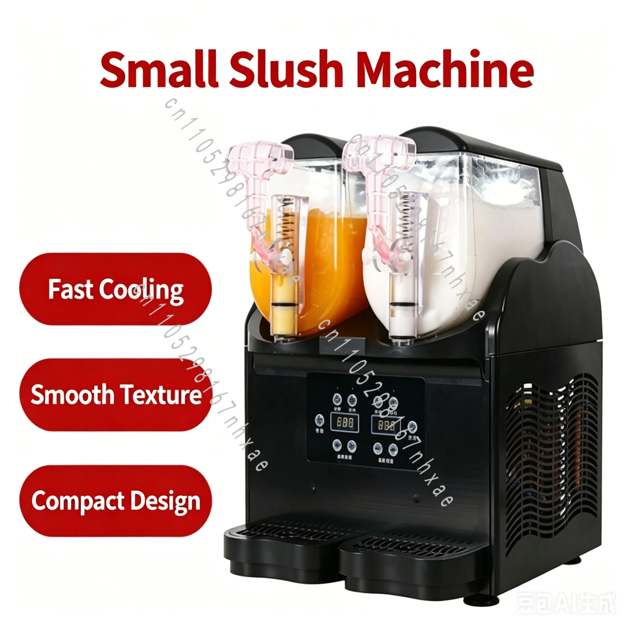 For Milk Tea Smoothie Fruit Juice Household Slush Machine 3L/6L Single/Double Cylinder, Commercial Home Snow Melting Maker