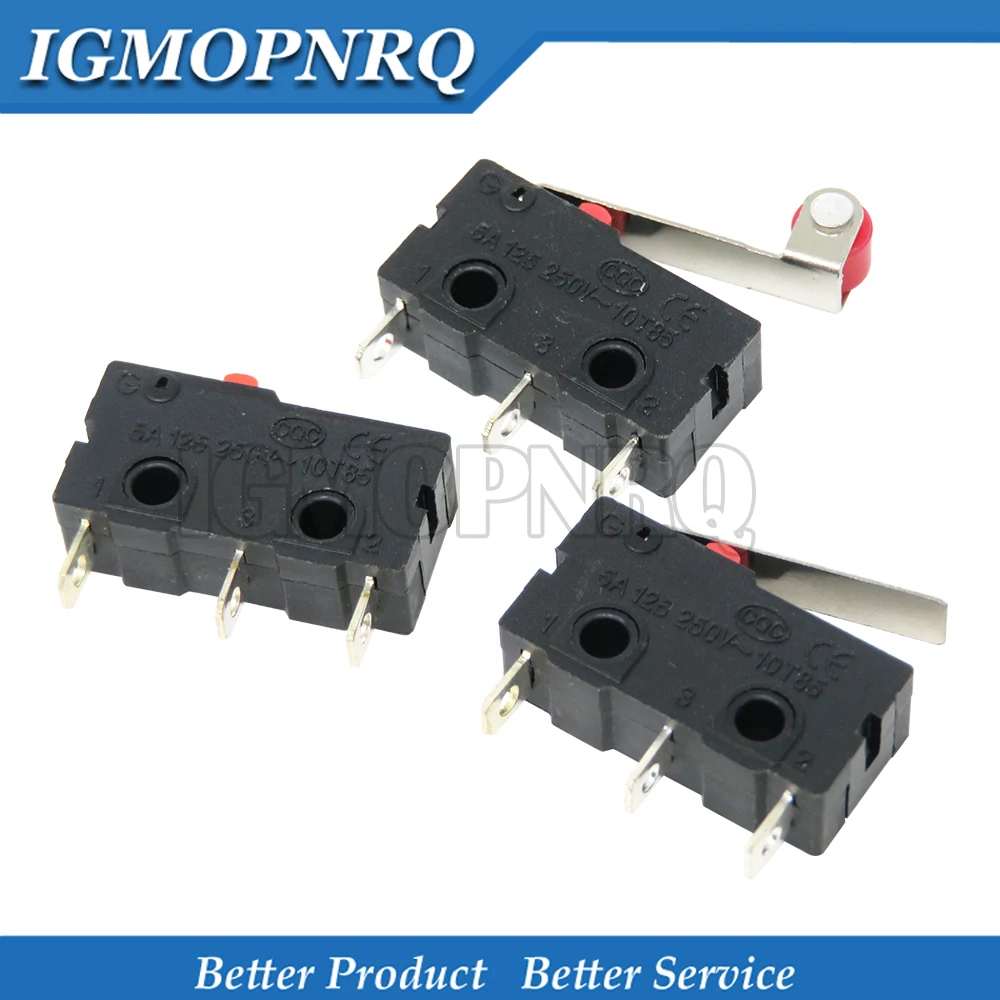 10PCS Limit Switch 3Pin KW11-3Z High quality and  life All New 5A 250VAC Micro Switch Tact Switch off